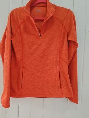 Women’s Orange Half-Zip Performance Pullover